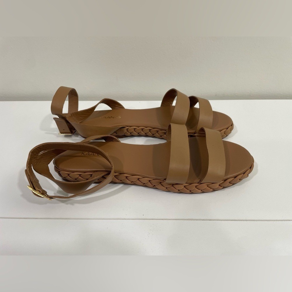 KAANASβ Terrazas Double Band Flatform NWOB Sz 8